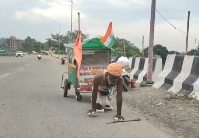हरपाल का हठयोग! घुटनों के बल गंगाजल लेने हरिद्वार पहुंचा कांवड़िया, 2400 किमी चलकर पशुपतिनाथ में करेंगे जलाभिषेक